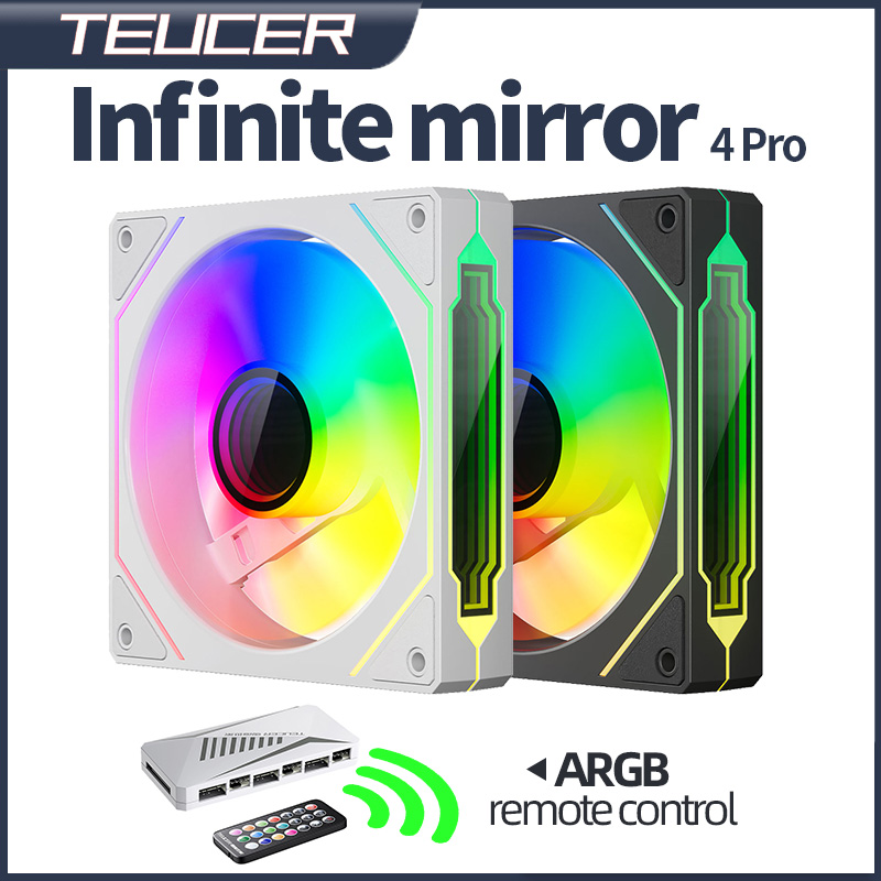 Pc Water Cooling - Teucer 4Pro ระจกไร้ขอบเขต120มม. พัดลม casing PC