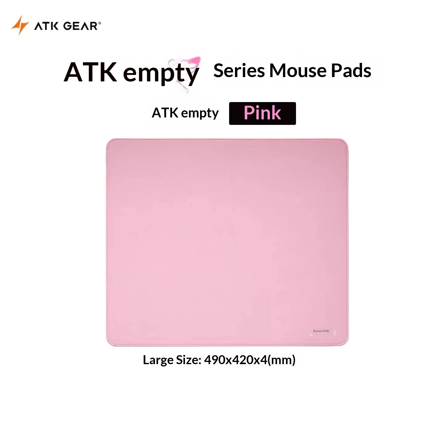 Pc Gaming Pink - แผ่นรองเมาส์เกมมิ่ง ATK สีชมพู ขนาดใหญ่ 490*420 มม.