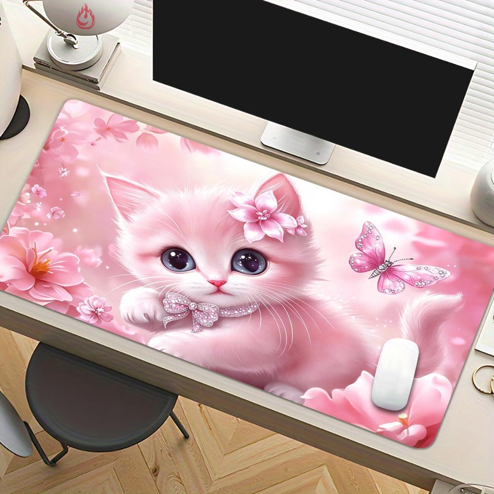 แผ่นรองเมาส์ลายแมวสีชมพูสุดน่า - Pc Gaming Pink บทวิจารณ์และราคา